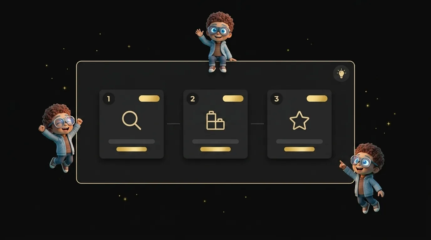 Percify AI best practices guide showing step-by-step workflow cards with pro tips for avatar creation and video production